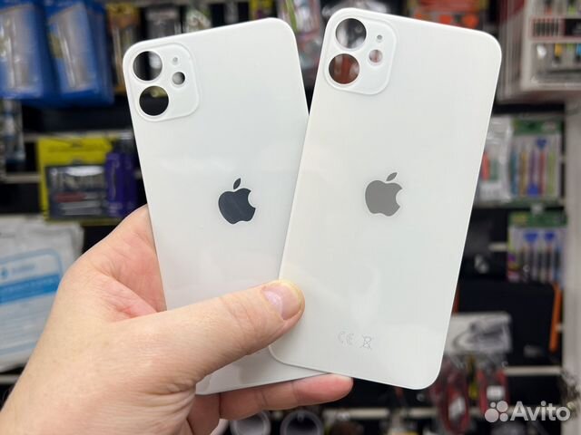 Стекло корпуса заднее iPhone 11 белое