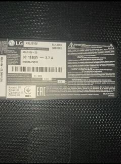 Телевизор lg (43LJ510V)