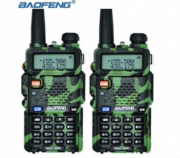 Рация 2 шт Baofeng UV-5R 8w(3режима) камуф