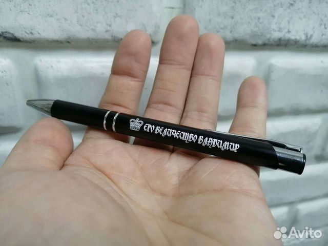 Ручка с гравировкой, шариковая писательница