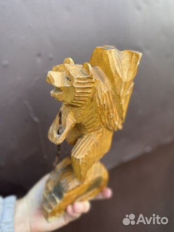 Медведь деревянный