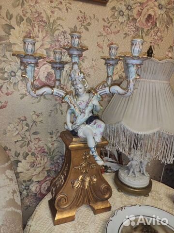 Фарфоровый подсвечник