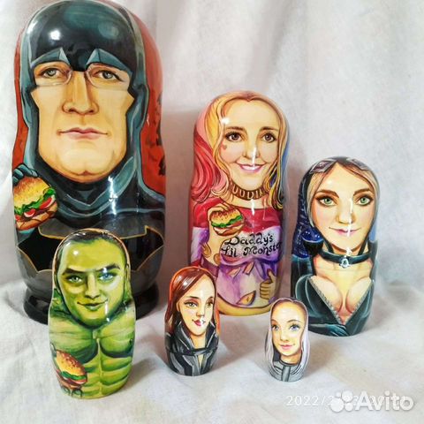 Матрёшка портретная