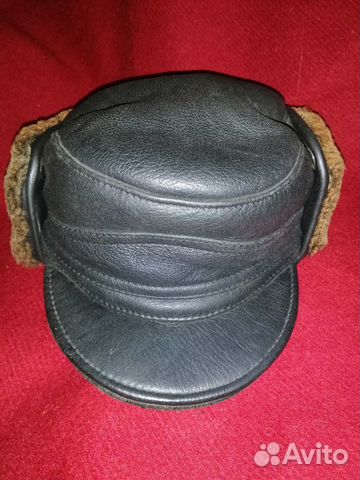 Шапка зимняя натур. мех (овчина) и кожа. р. 58