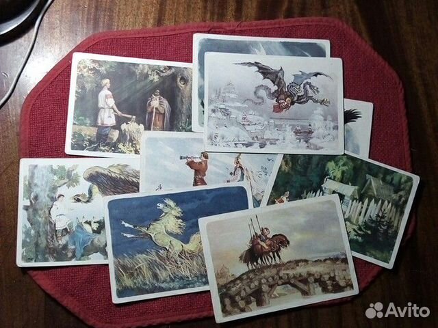 Открытки (народные сказки) 1950е. годы СССР