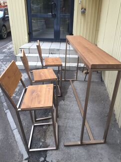 Барная стойка, барные стулья и другая мебель