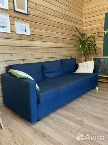 Икеа двухместный диван синий