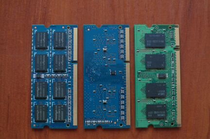 Модули памяти dimm, SO-dimm DDR3, DDR2, DDR