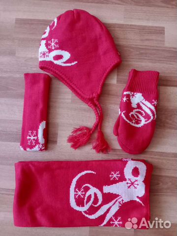 Шапка, варежки, шарф Coca-Cola