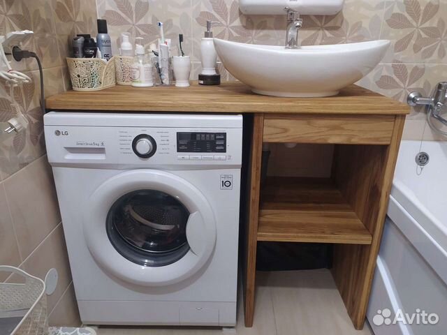 Тумба для ванной новая из благородных пород дерева