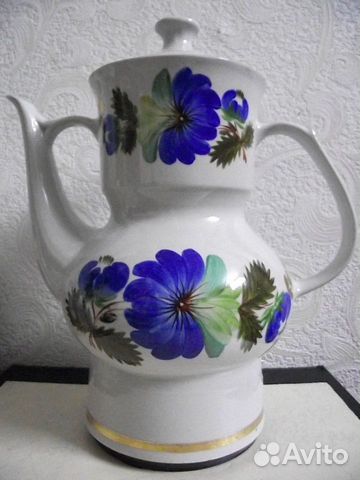 Электрокофеварка, фарфор, роспись