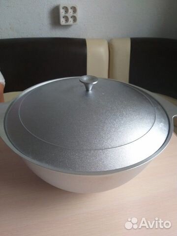 Казан алюминиевый, 7л с крышкой