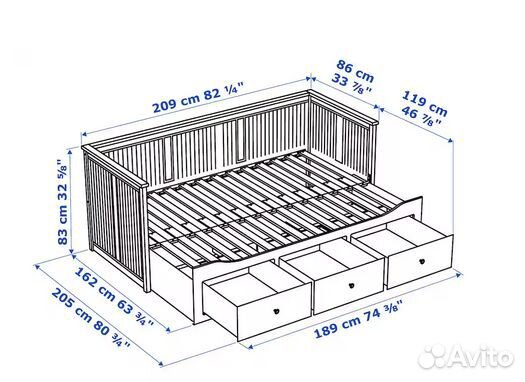 Кровать IKEA с матрасом бу