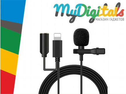 Микрофон петличный (петличка) для iPhone