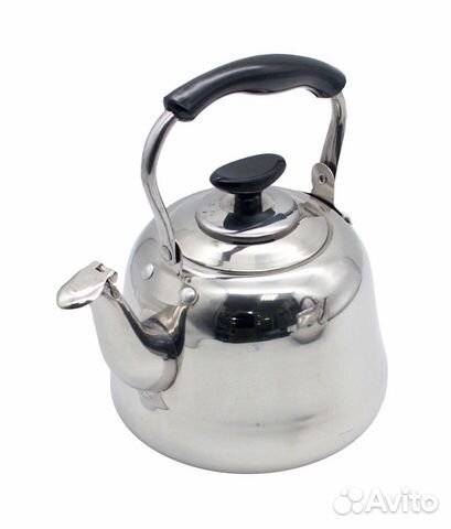 Чайник нержавеющая сталь + сито 1 л