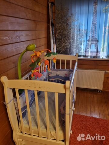 Продаётся детская кроватка с продольным маятником