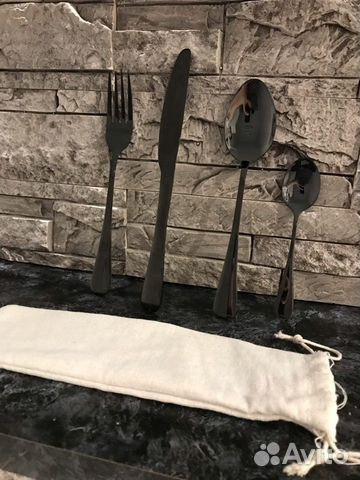 Набор столовых приборов. В чехле. Новый