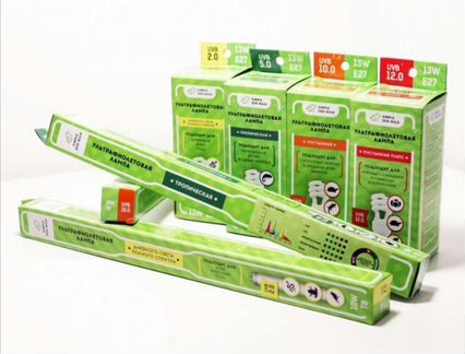 Уф Лампы Т8 и Е27, карта-тестер