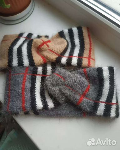 Повязка на голову вязаная