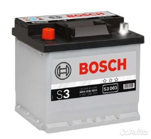 Новые аккумуляторы Bosch 45 а/ч