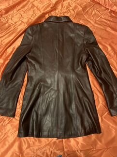 Куртка кожаная натуральная тренч пальто плащ 42-44