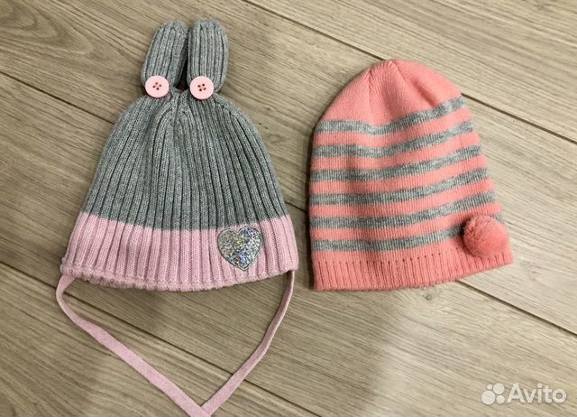 2 шапки для девочки