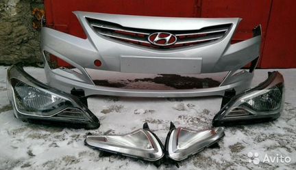 Запчасти на Рестайлинг Хендай Солярис Ноускат