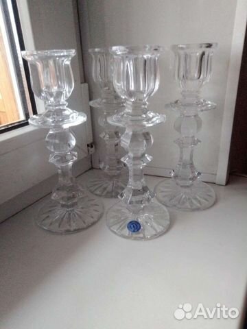 Хрустальный подсвечник СССР новый