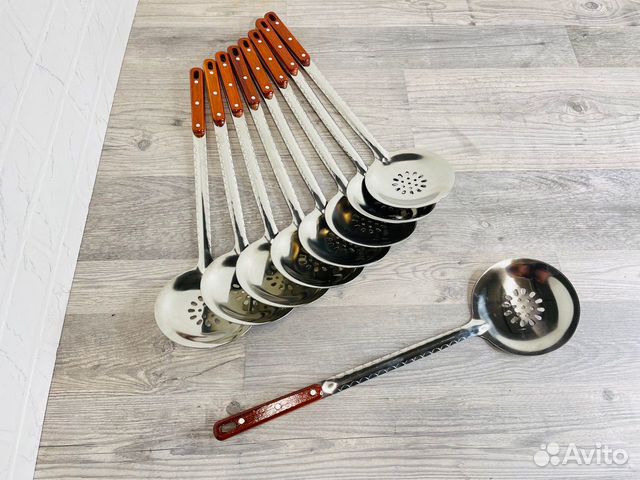 Шумовка для казана нержавеющая сталь с узором