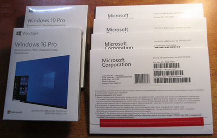 Системы операционные MS Win 10 Pro OEI и Box