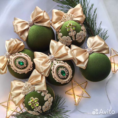 Новогодние шары ручной работы