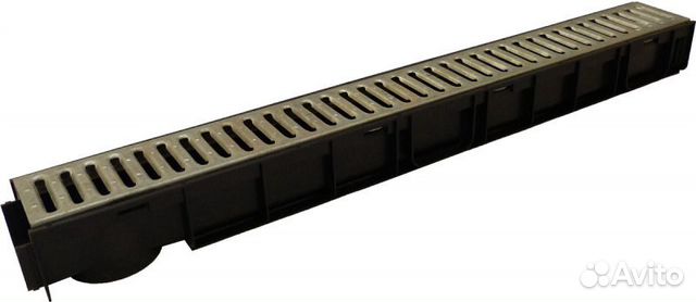 Водоотводный пластиковый канал- лоток ливневый H95 купить в Москве ...