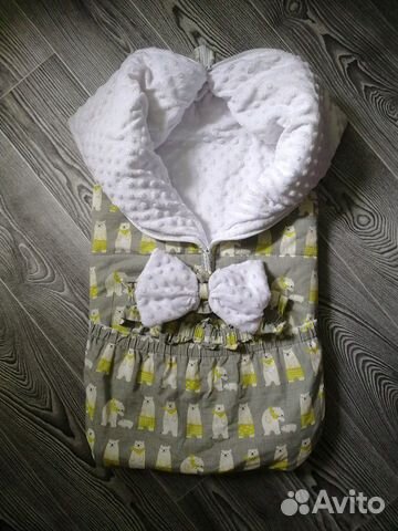 Теплый конверт на выписку