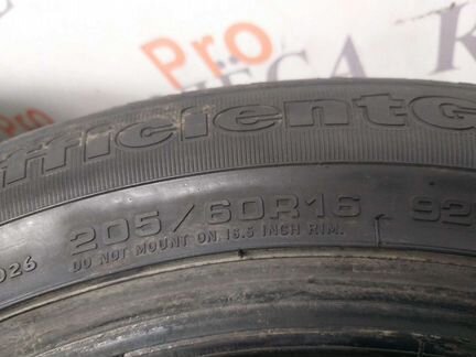 GoodYear Efficient Grip RunFlat 205/60/16