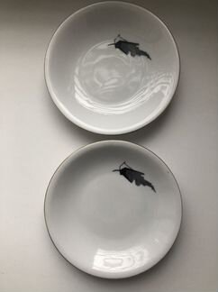 Блюдца фарфоровые гдр Чайная роза