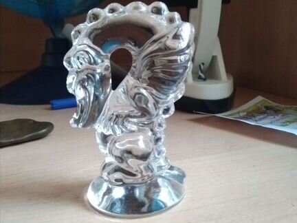 Стеклянный дракон статуэтка