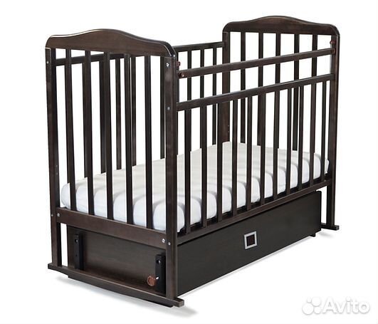 Детская кровать «Митенька» маятник.ящик