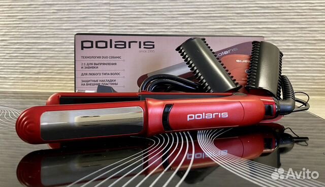 Щипцы/утюжок для выпрямления и завивки. Polaris