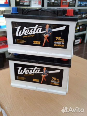 Аккумулятор Westa 75ah обратная полярность