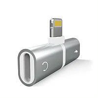 Переходник для наушников и зарядки iPhone