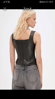 Кожаная блузка