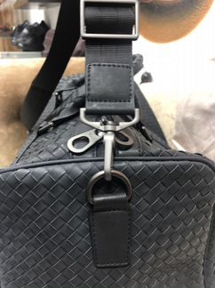 Кожаная мужская сумка дорожная