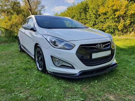 Передняя юбка на Hyundai i40 Дорестайлинг