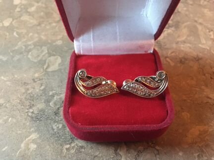 Клипсы женские, винтаж