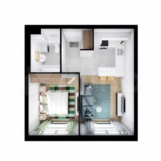 1-к квартира, 36 м², 17/17 эт.