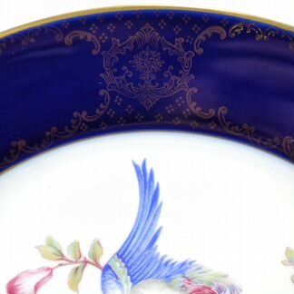 Антикварная тарелка блюдо птица кобальт Rosenthal