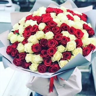 101Роза букеты цветы опт 25,51,61роза доставка