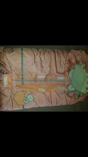 Зимний теплый конверт с овчиной