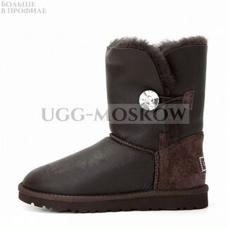 Угги UGG Button Bling Metallic Chocolate Ар-N521