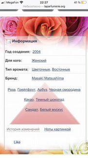 Masaki Matsushima Mat chocolate парфюм